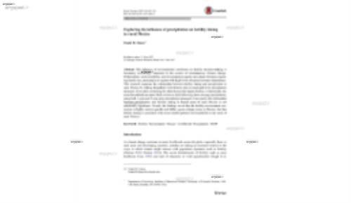 Exploring the influence of precipitation on fertility timing in rural Mexico